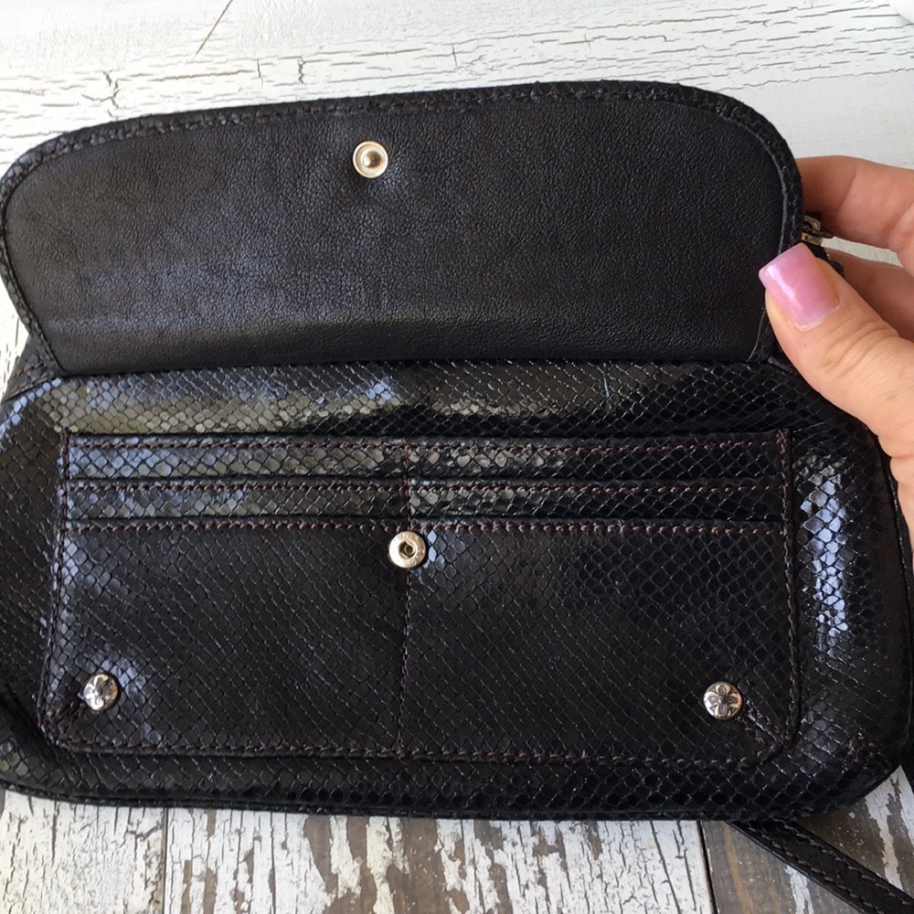 Black Python Brighton Crossbody Handbag - image 7